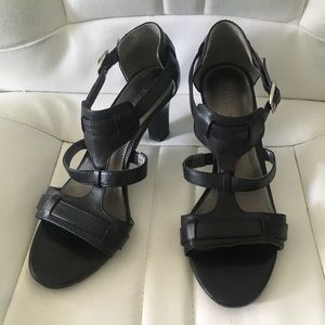 Liz Claiborne Strappy Leather Heel Sandals